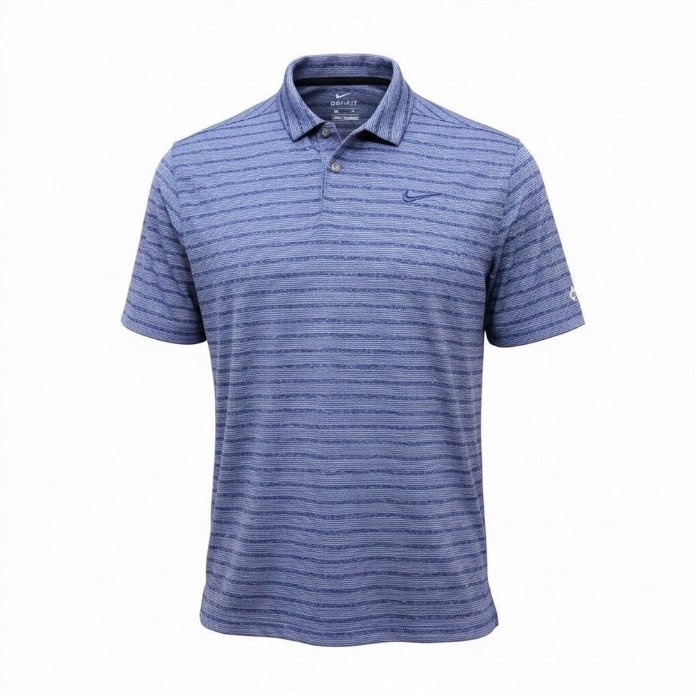 Nike Dri-FIT Vapor Stripe Polo Incline Village Lake Tahoe Blue Men's Size XXL